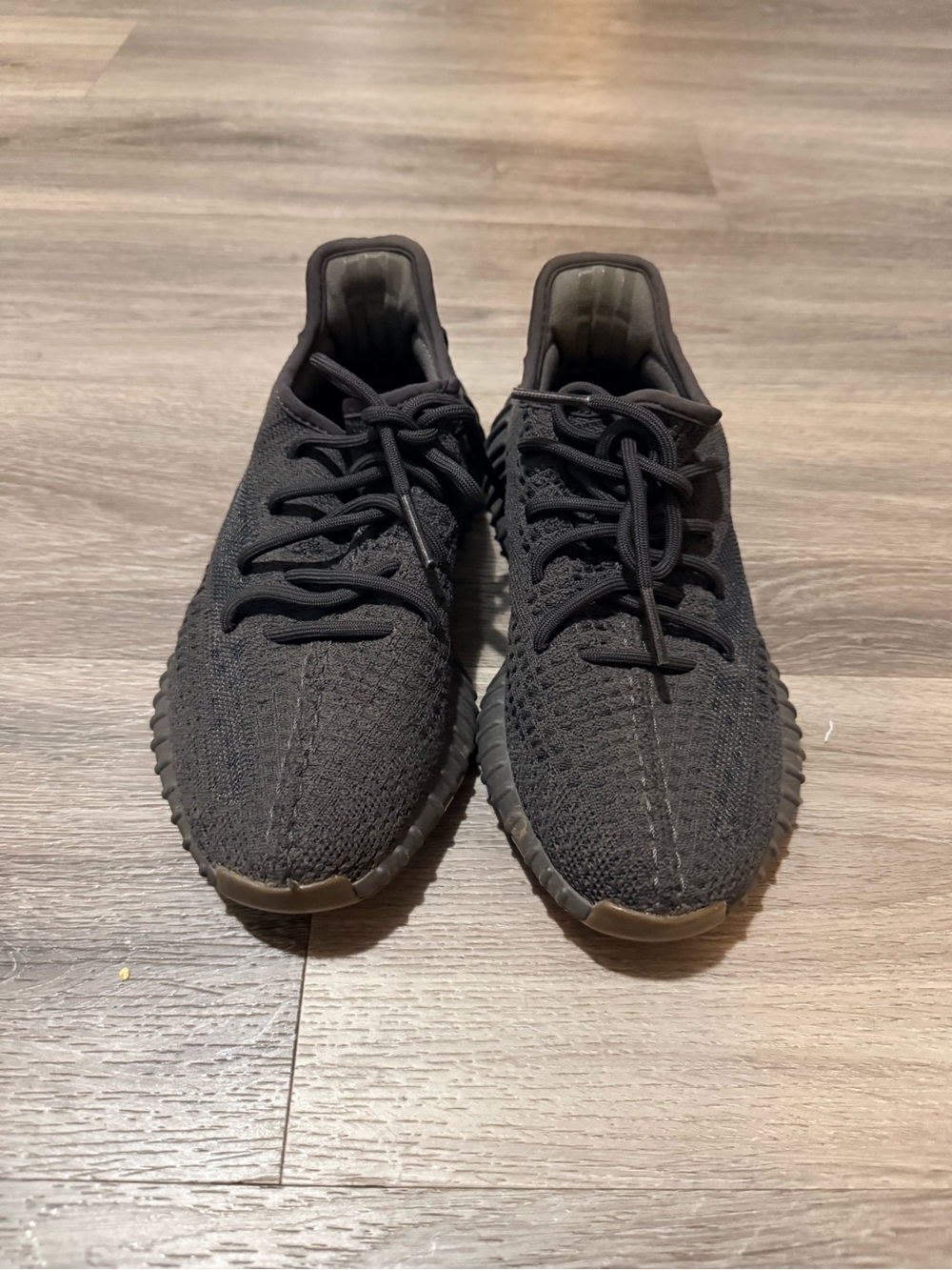 Yeezy Black Knit Low-Top Sneakers